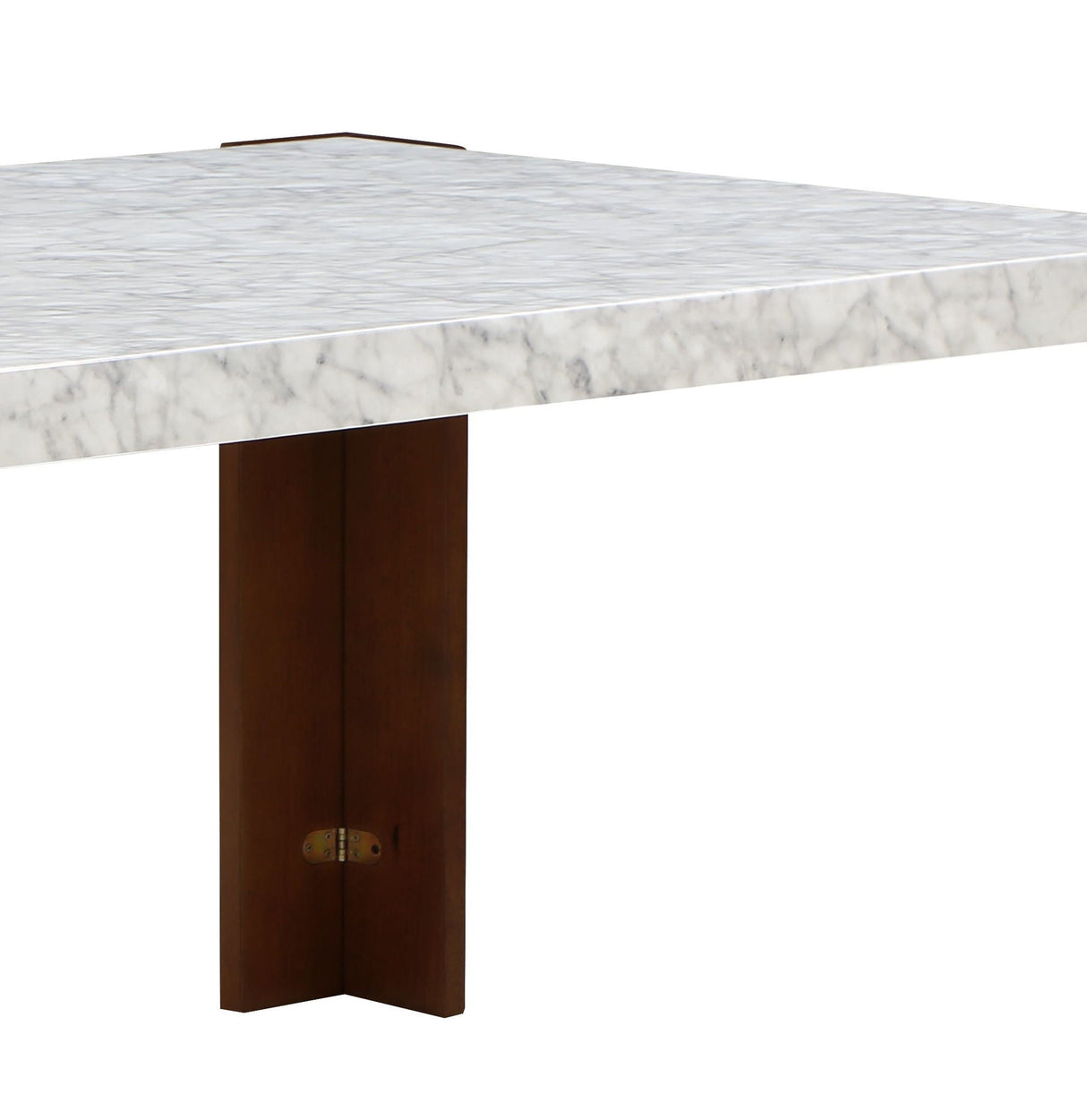 Hettie - Dining Table With Engineered Stone Top - Brown - Best Buy Furniture