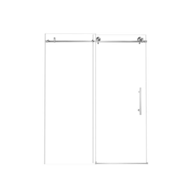 Frameless Shower Door, Smooth Sliding Tracks