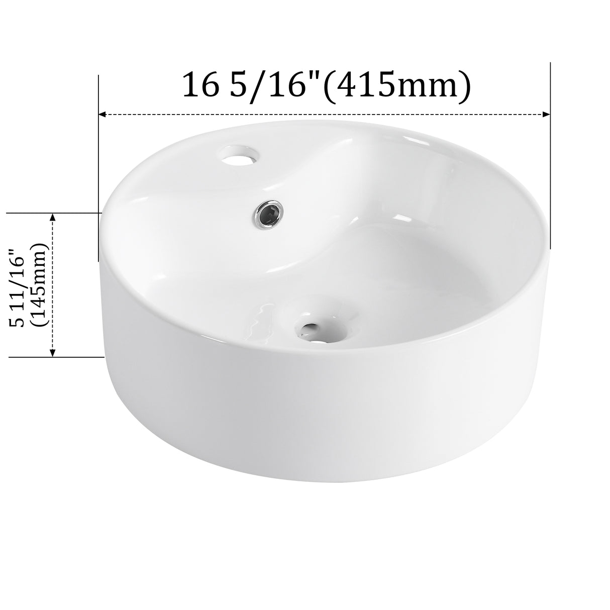 Ceramic Rotundity Above Counter