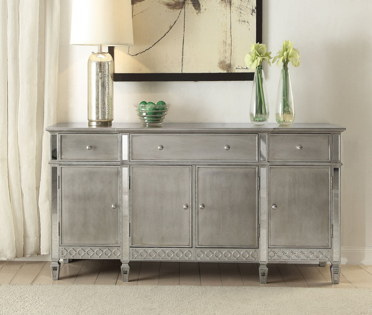 Kacela - Mirrored Server - Champagne - Best Buy Furniture