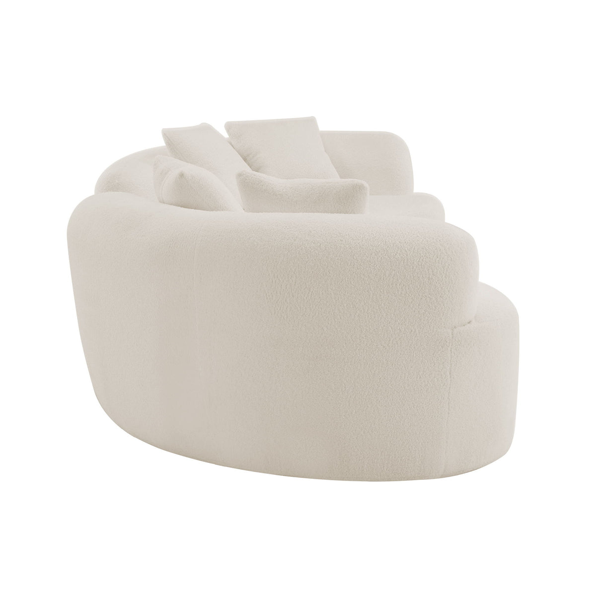 Curved 4 Seater Full Compression Sponge Sofa