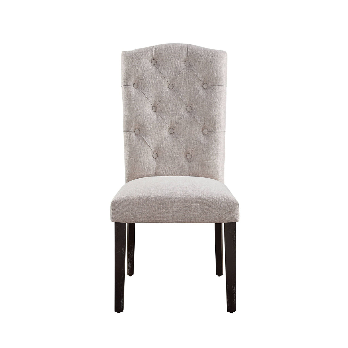 Gerardo - Linen Weathered Dining Chair (Set of 2) - Beige - Best Buy Furniture