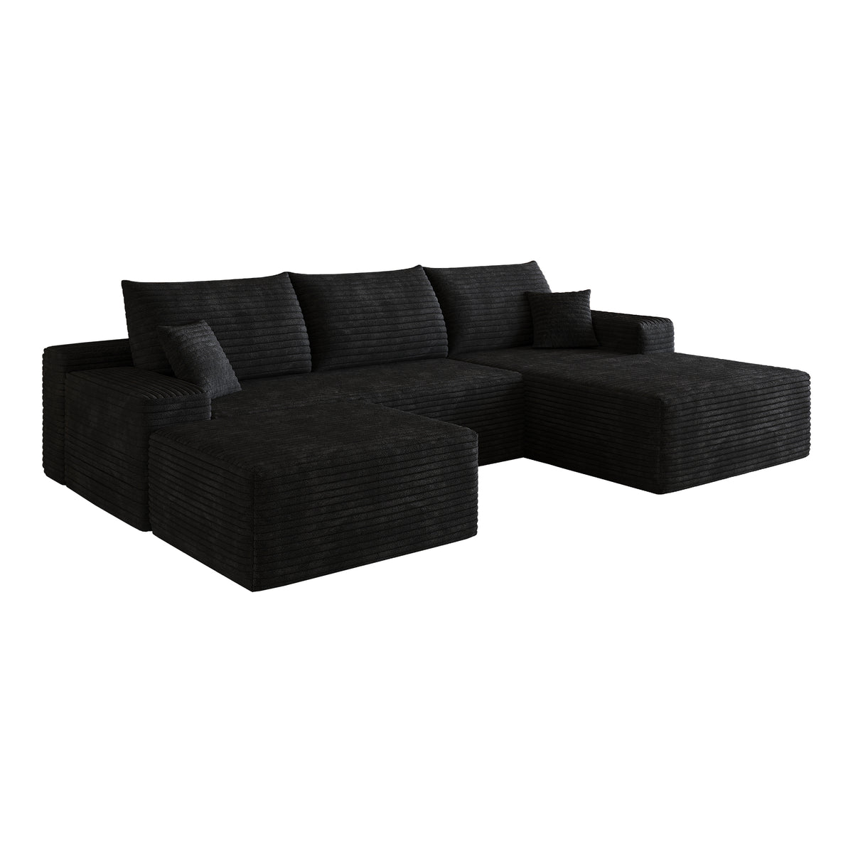 107" Cloud Sectional Sofa with Ottoman
