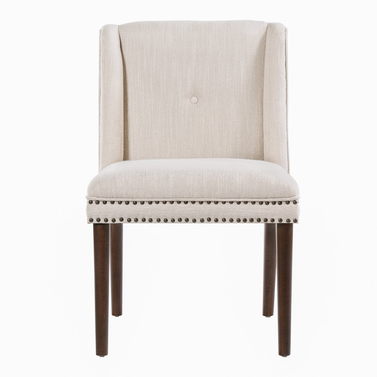 Light Luxury Rivet Upholstered Dining Chair Set of 2