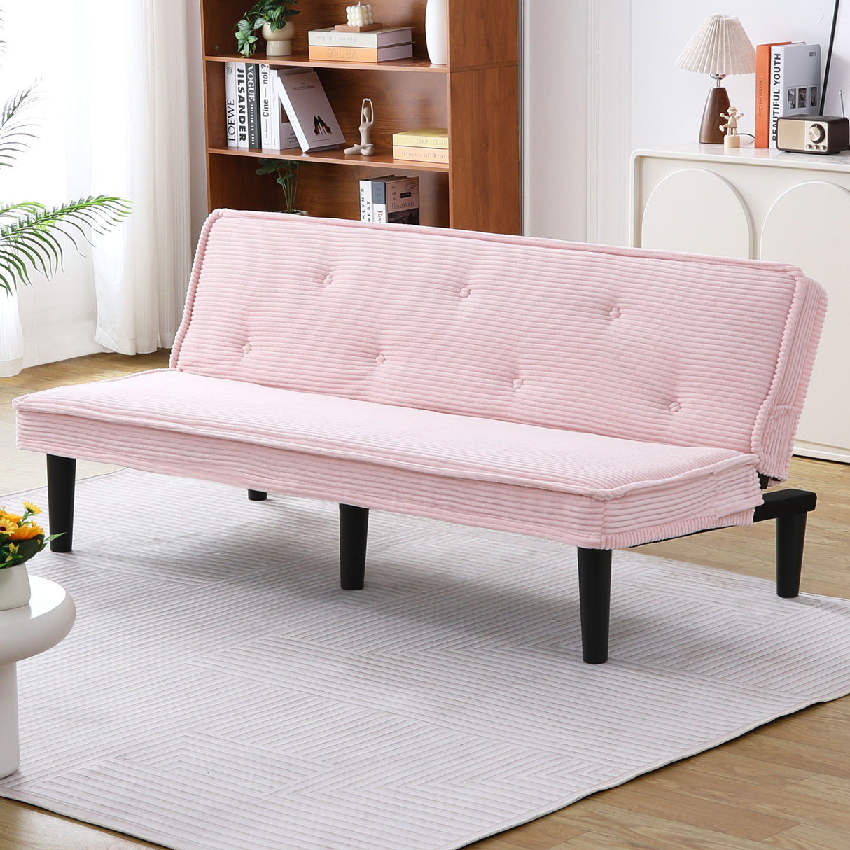 Versatile Sofa Bed With Solid Wood Frame