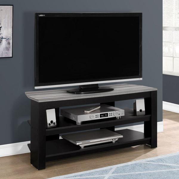 TV Stand, Console, Media Entertainment Center, 3 Storage Shelves - Best Buy Furniture