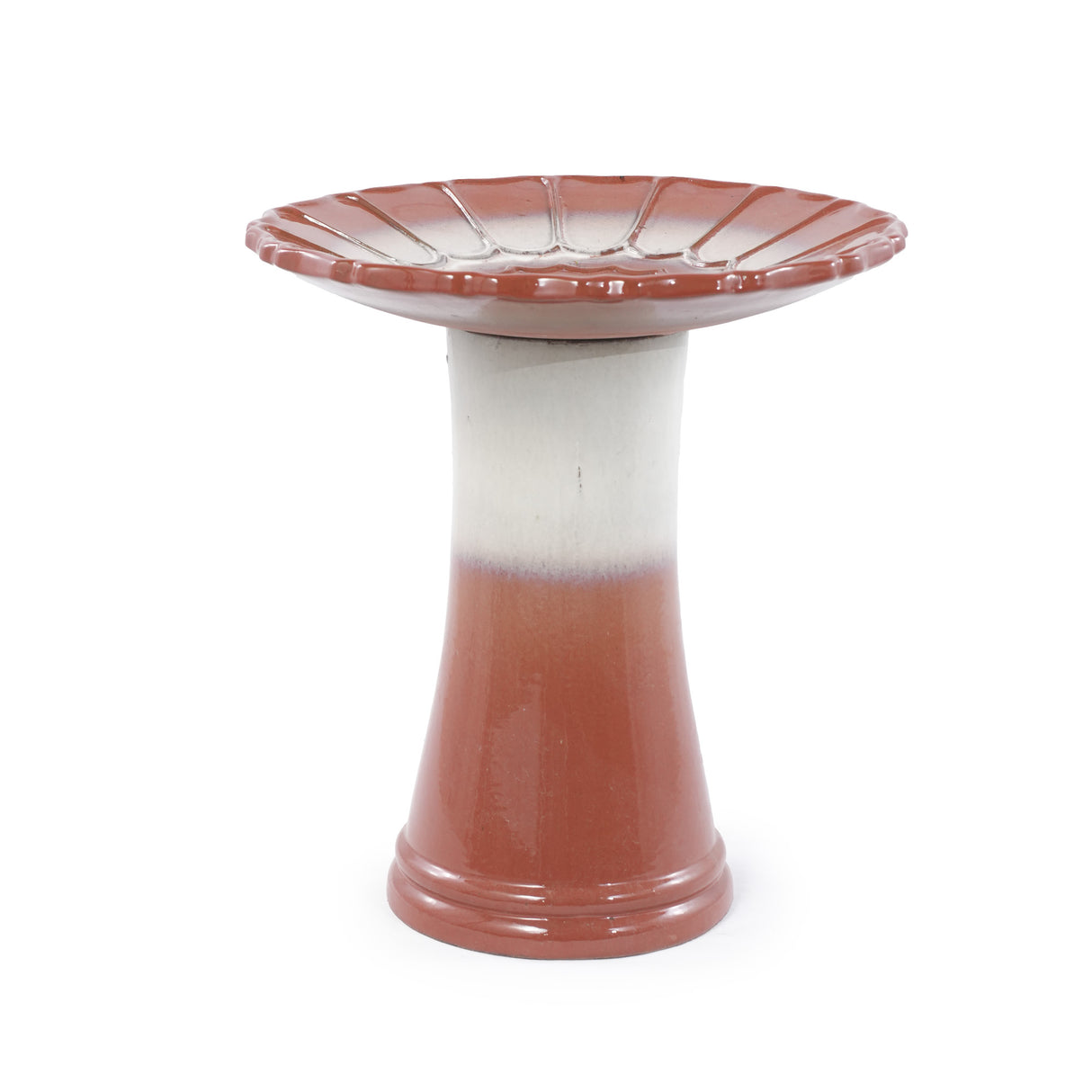Handmade Glazed Ceramic Bird Bath