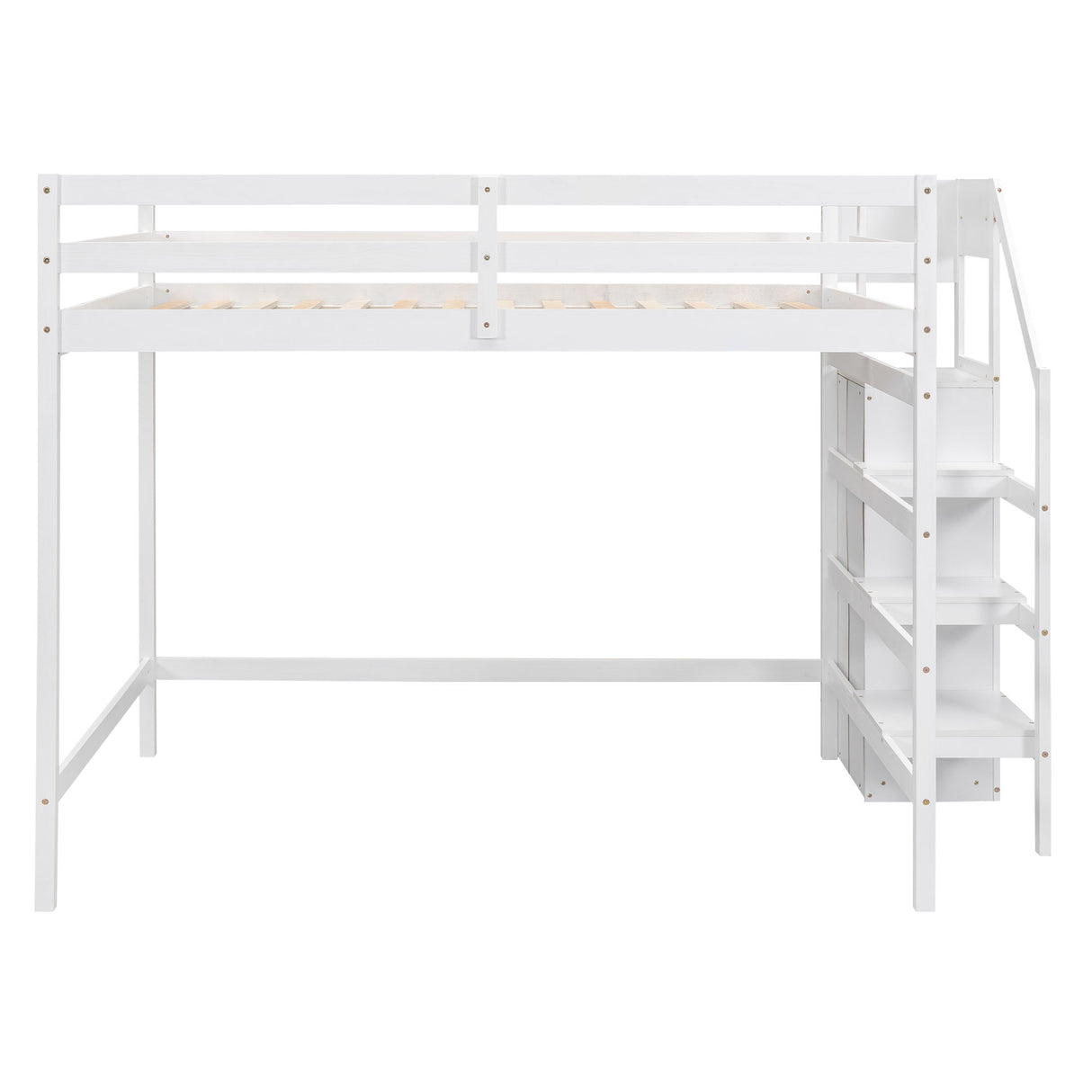 Loft Bed With Built In Storage Wardrobe And Staircase