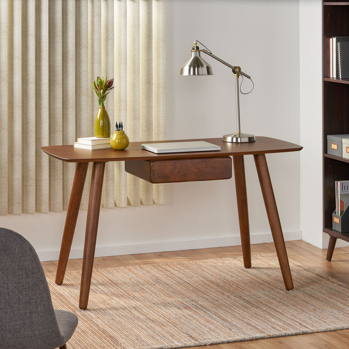 Study Computer Desk with Drawer for Home Office