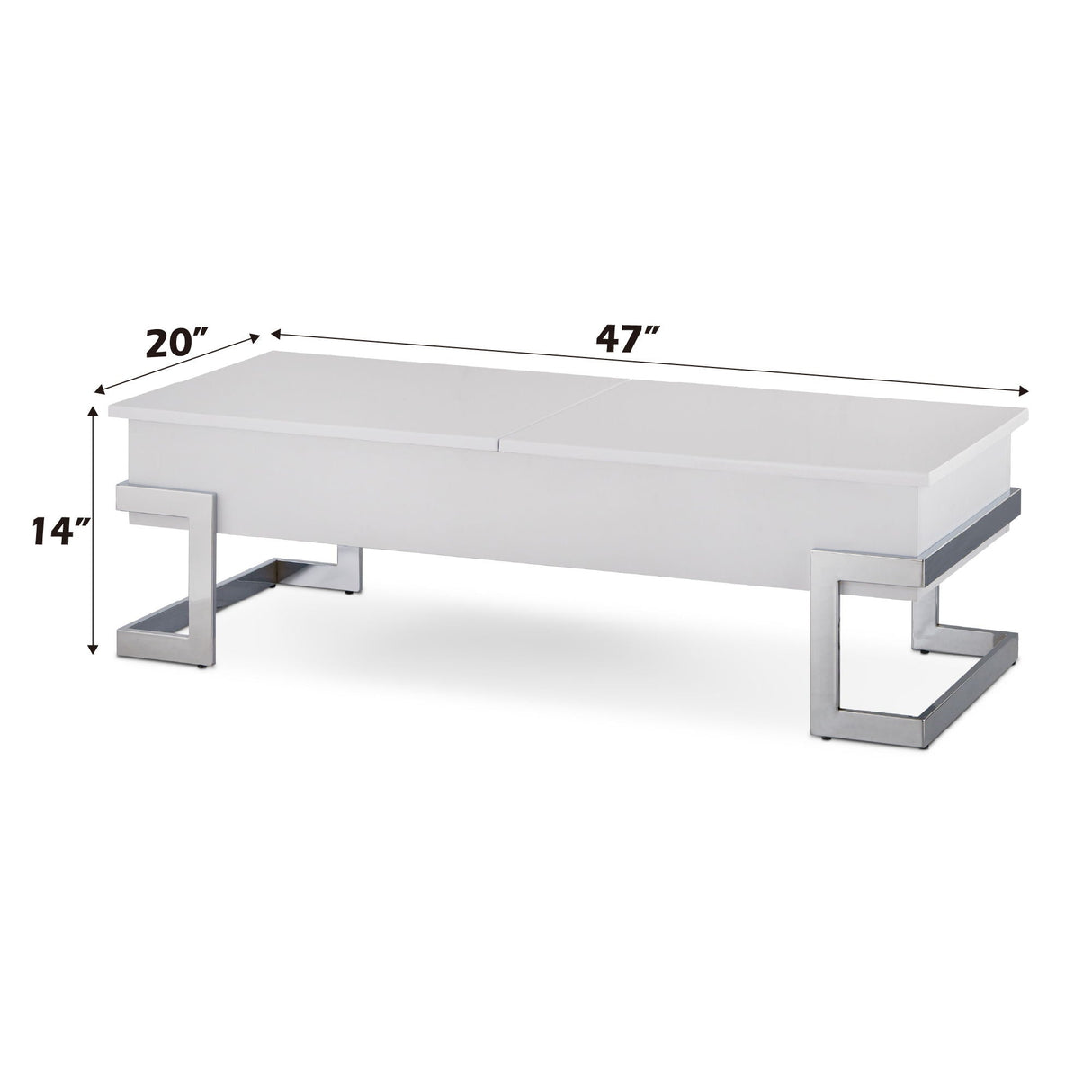 Calmam High Gloss Coffee Table With Lift Top
