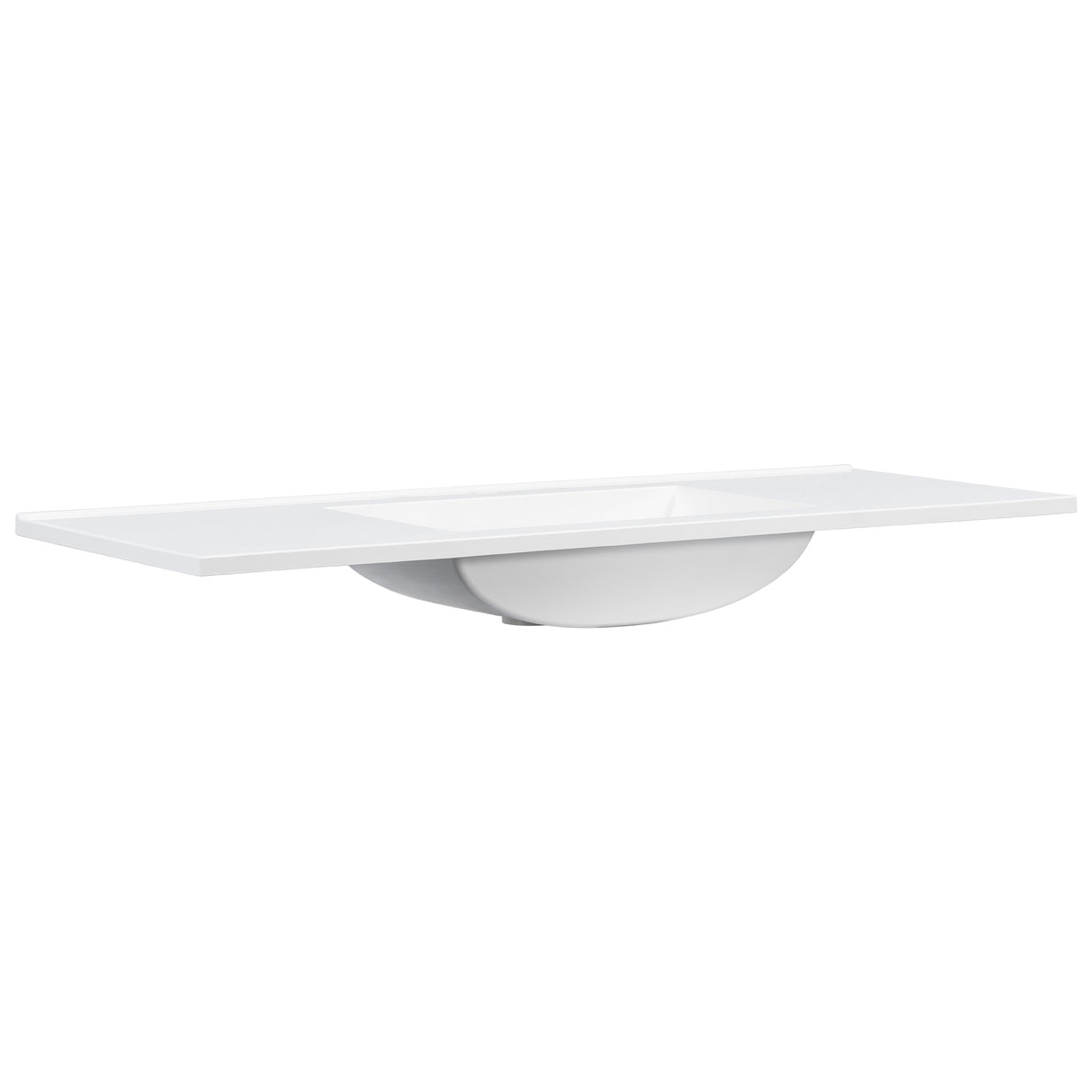 48" Composite Bathroom Vanity Top with Integrated Basin
