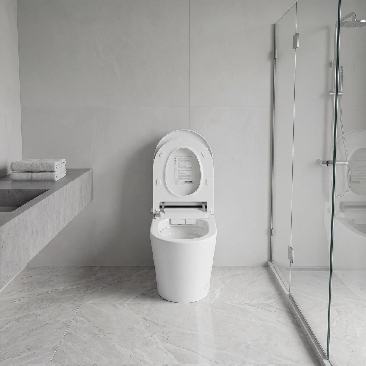 Household luxury no water pressure limit all-in-one intelligent toilet high-speed drying fully automatic flap sterilization splash-proof foam shield toilet