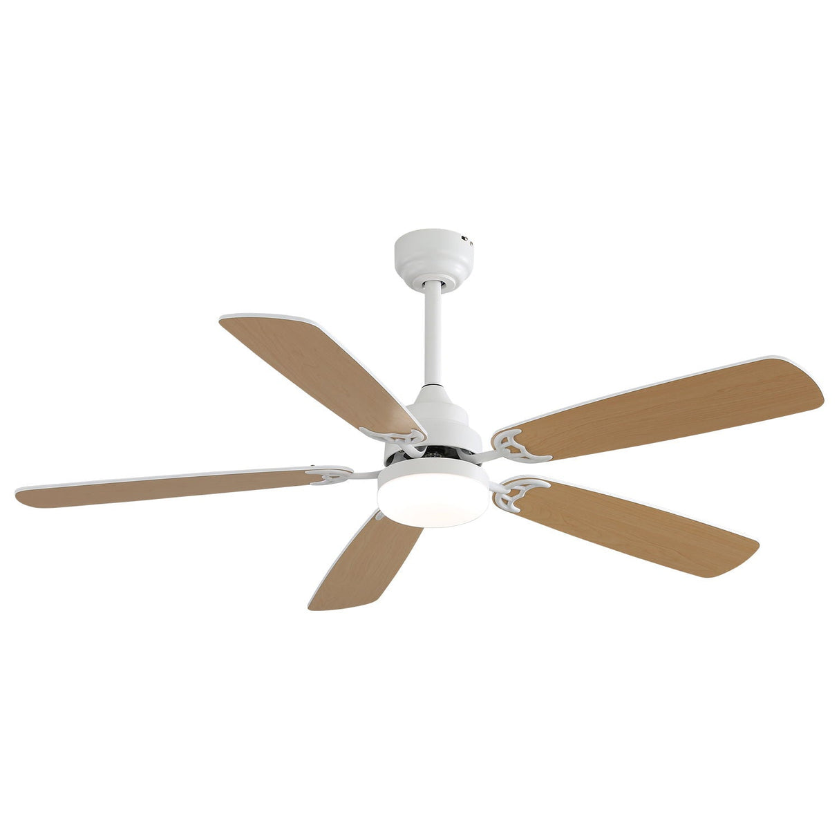 Ceiling Fan With LED Light, 6-Speed Wind, 5 Blades, Remote Control DC Motor