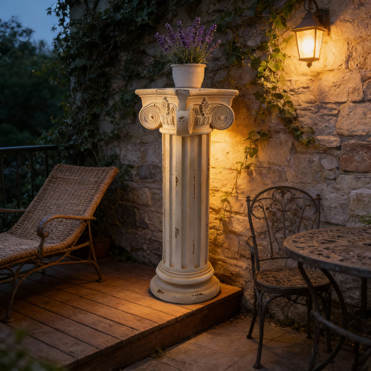 Pedestal Column Plant Stand - 28.93'' Tall Roman Column