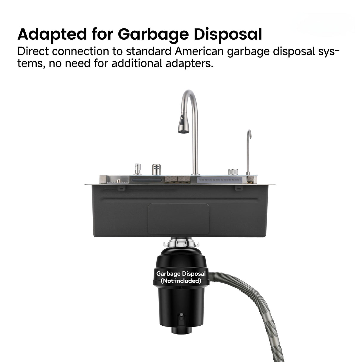 Pull-out Faucet Single Bowl Sink - 30"x18"