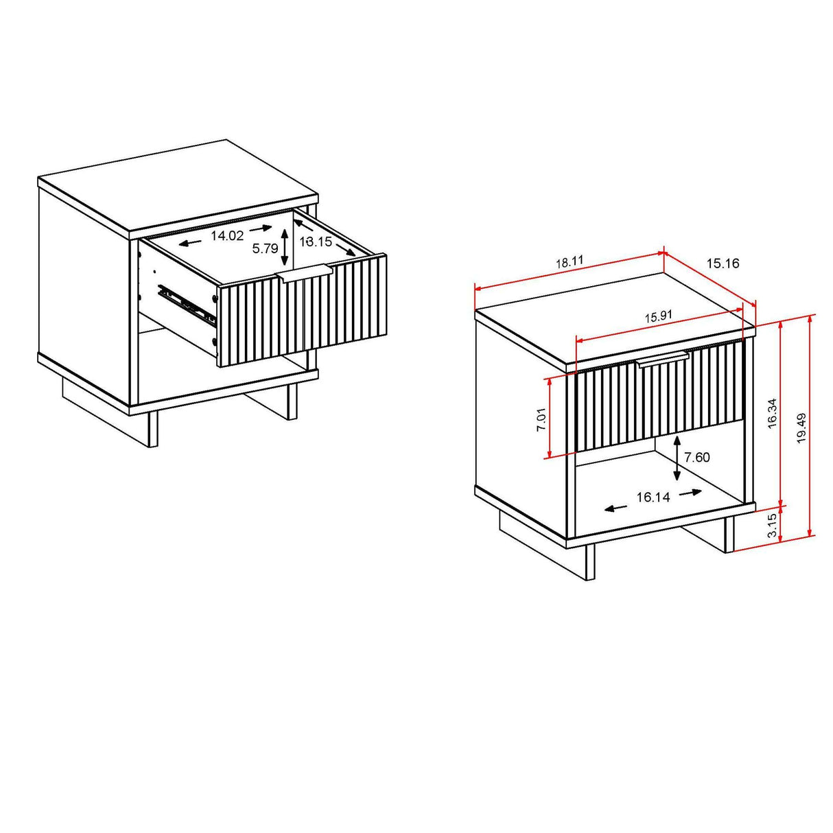 Granville - Nightstand With 1 Drawer