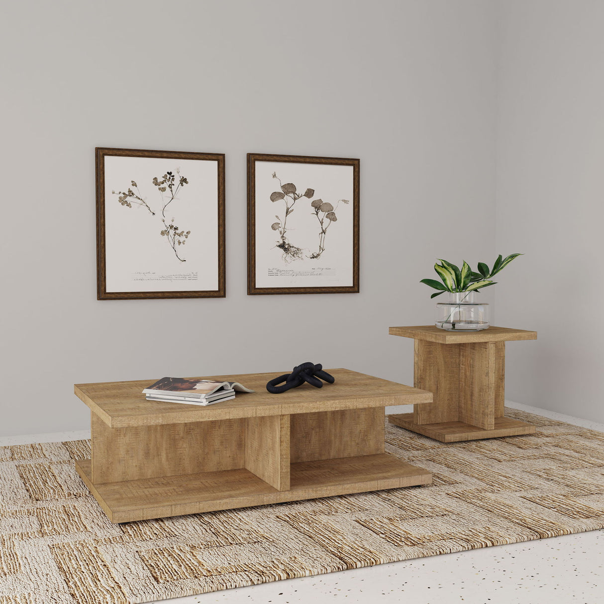 Metron - Coffee And End Table Set