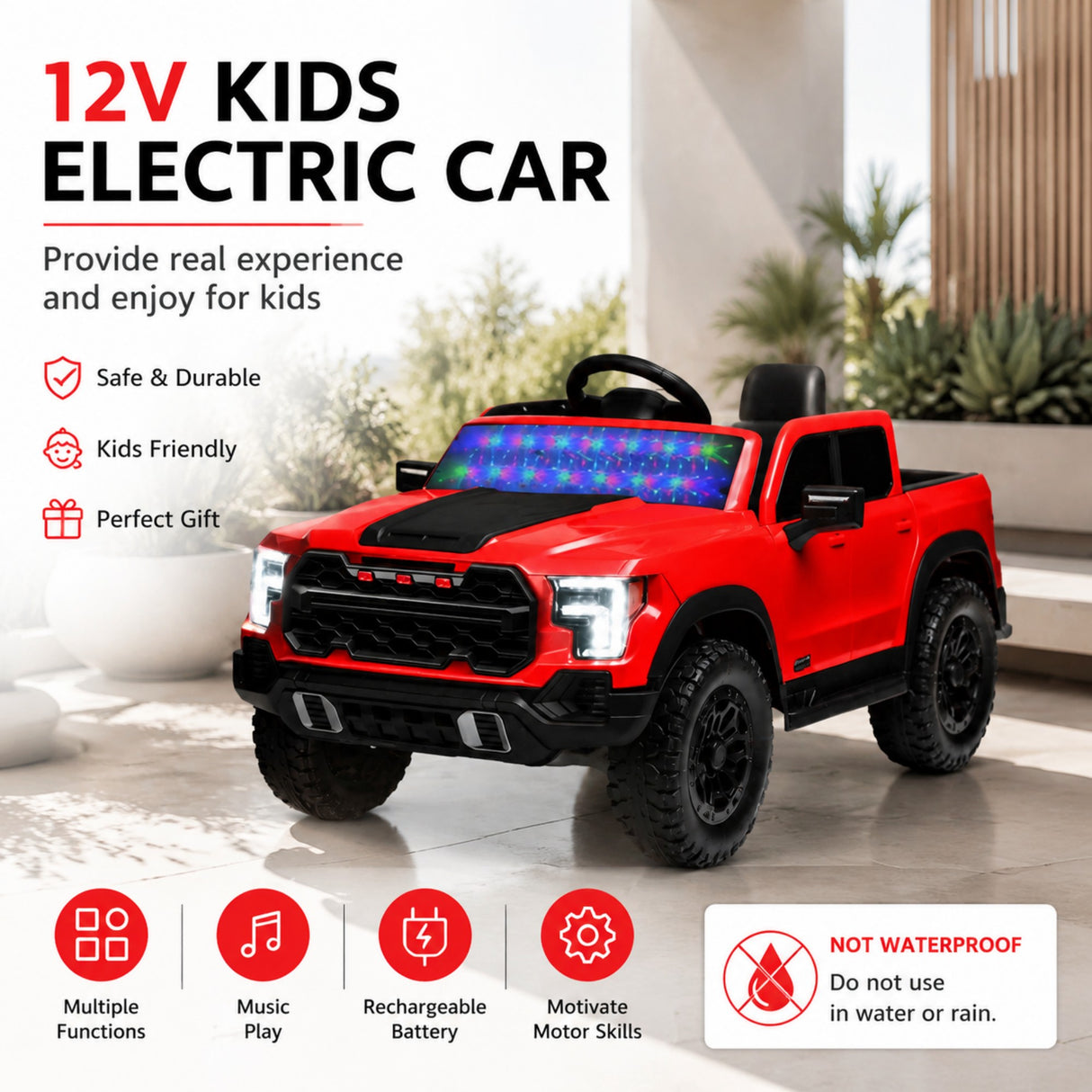 12V Kids Ride-On Car with Remote Control