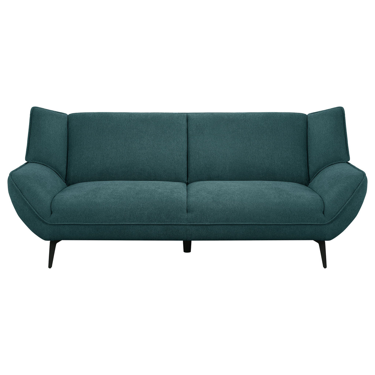 Logan - Flared Arm Sofa Sofa - Teal Blue