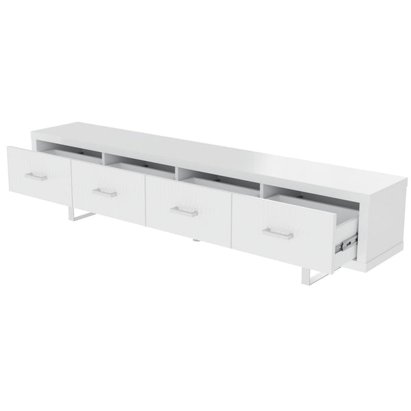 TV Stand With Slatted Drawers