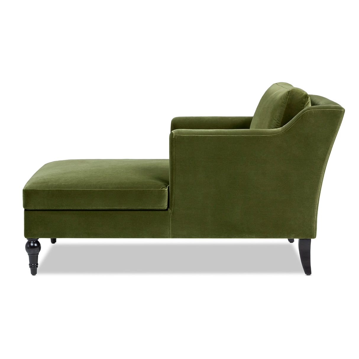 Josephine 60" Upholstered Chaise Lounge in Olive