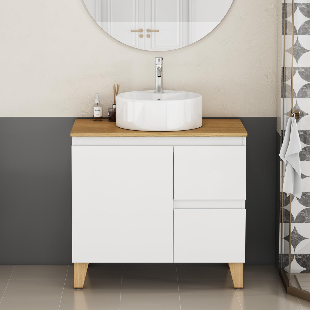 31.5-Inch Modern Bathroom Vanity with Sink Combo