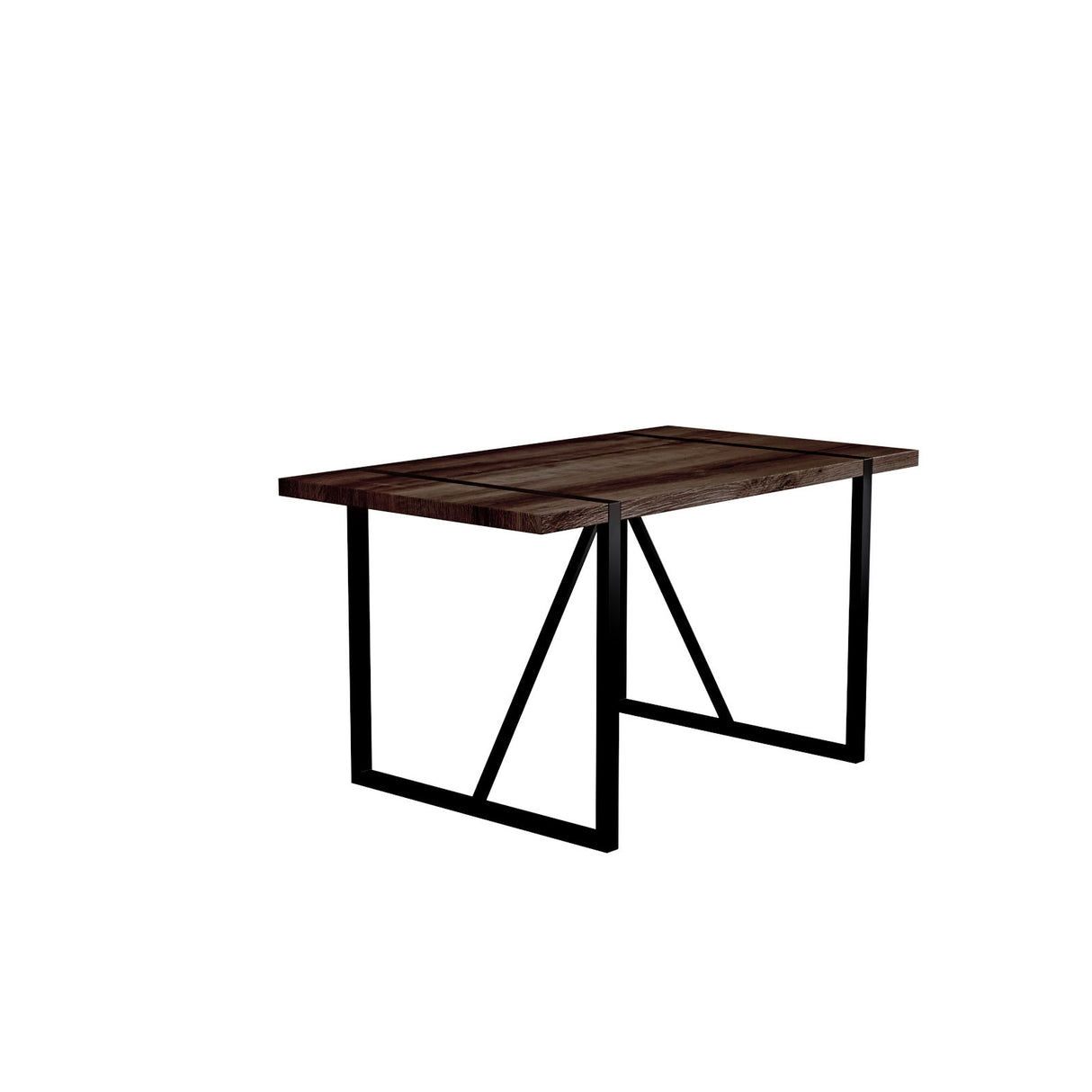 Modern Dining Table With Metal Legs For 4 - 6 Person