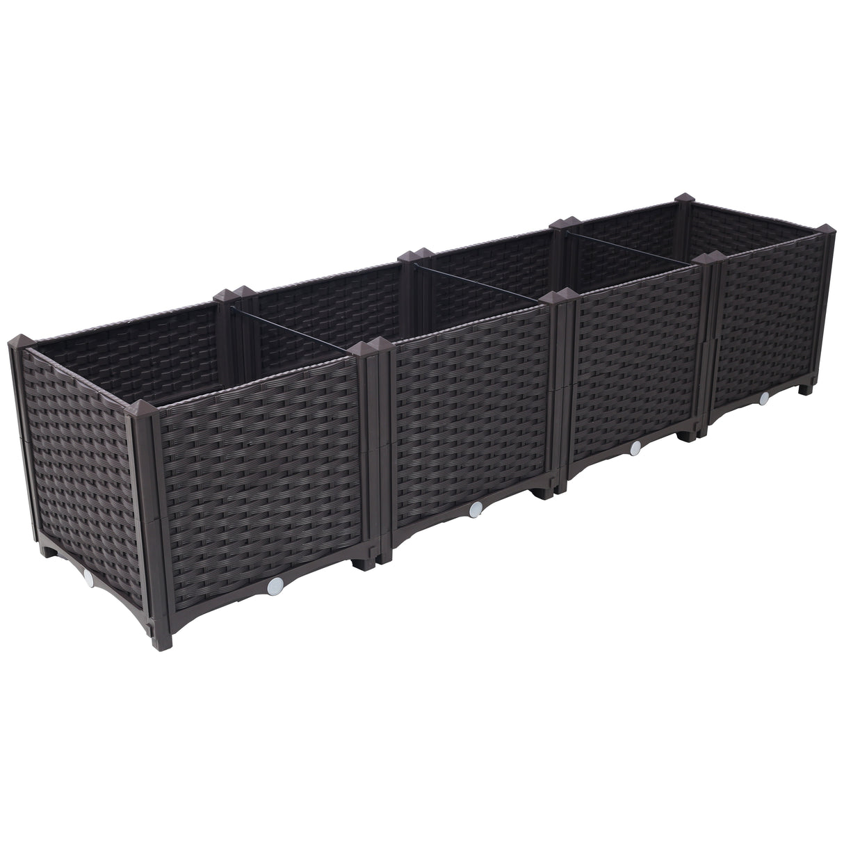 Deep Raised Garden Bed Plastic Planter Boxes