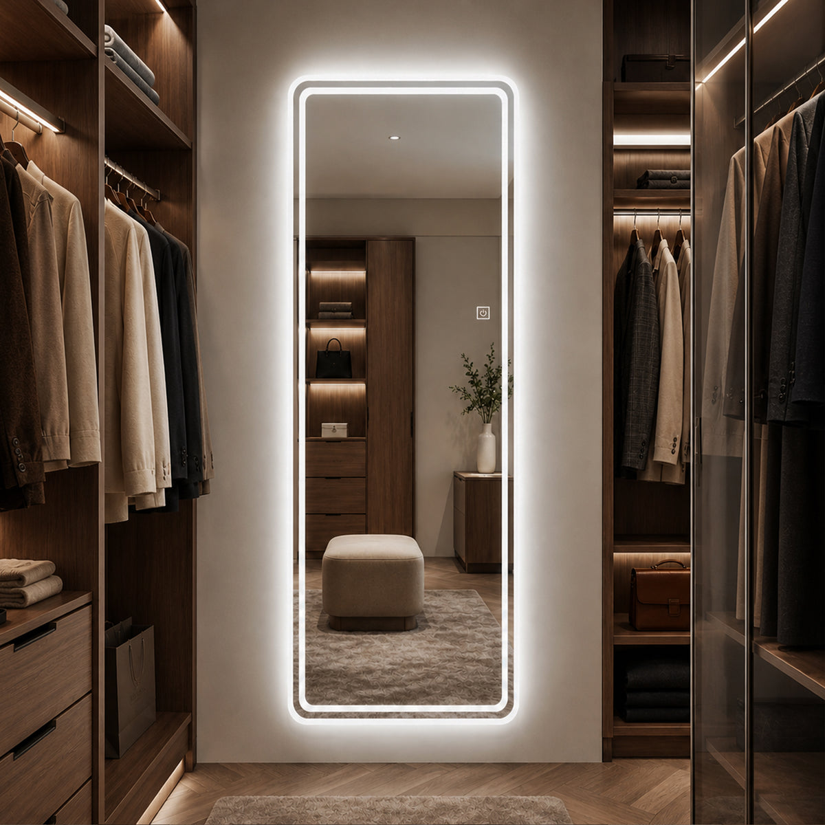 65" x 21" LED Full Length Mirror