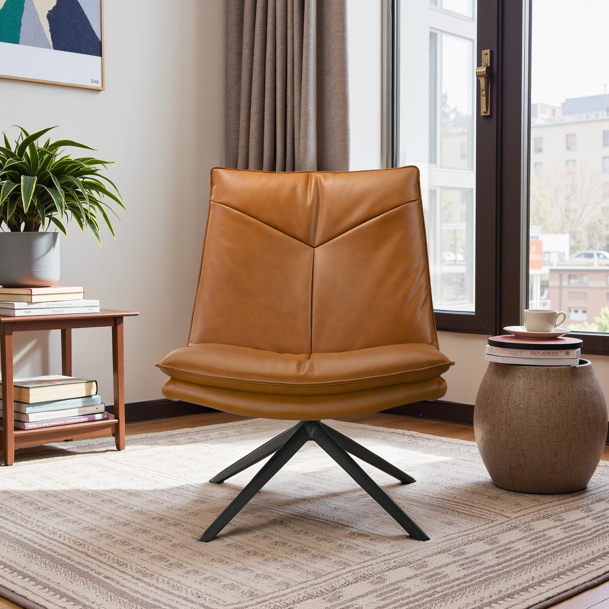 Oakland Mid-Century Modern Swivel Chair