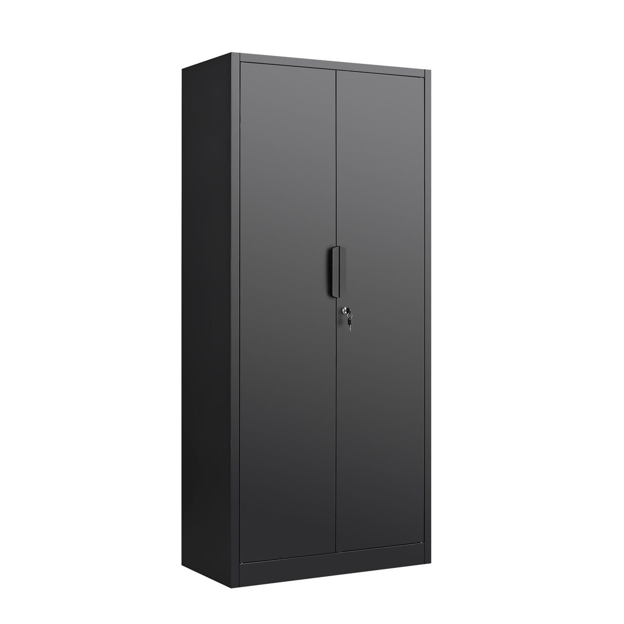 2 Door File Cabinet With Lock, 4 Adjustable Shelves, Heavy-Duty