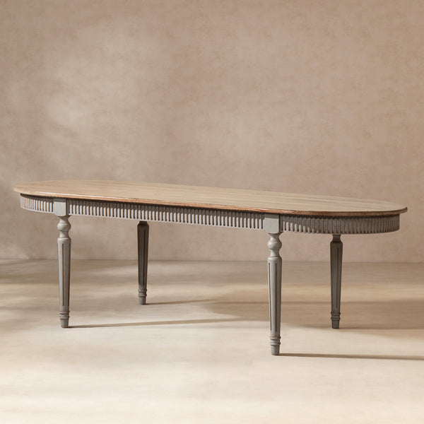 Colette 94' Reclaimed Wood Oval Dining Table