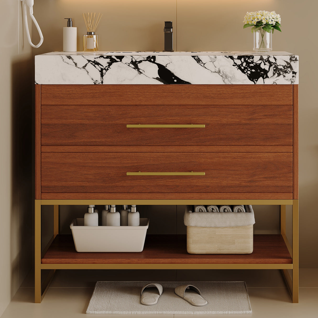 29.9" Modern Free-standing Bathroom Vanity