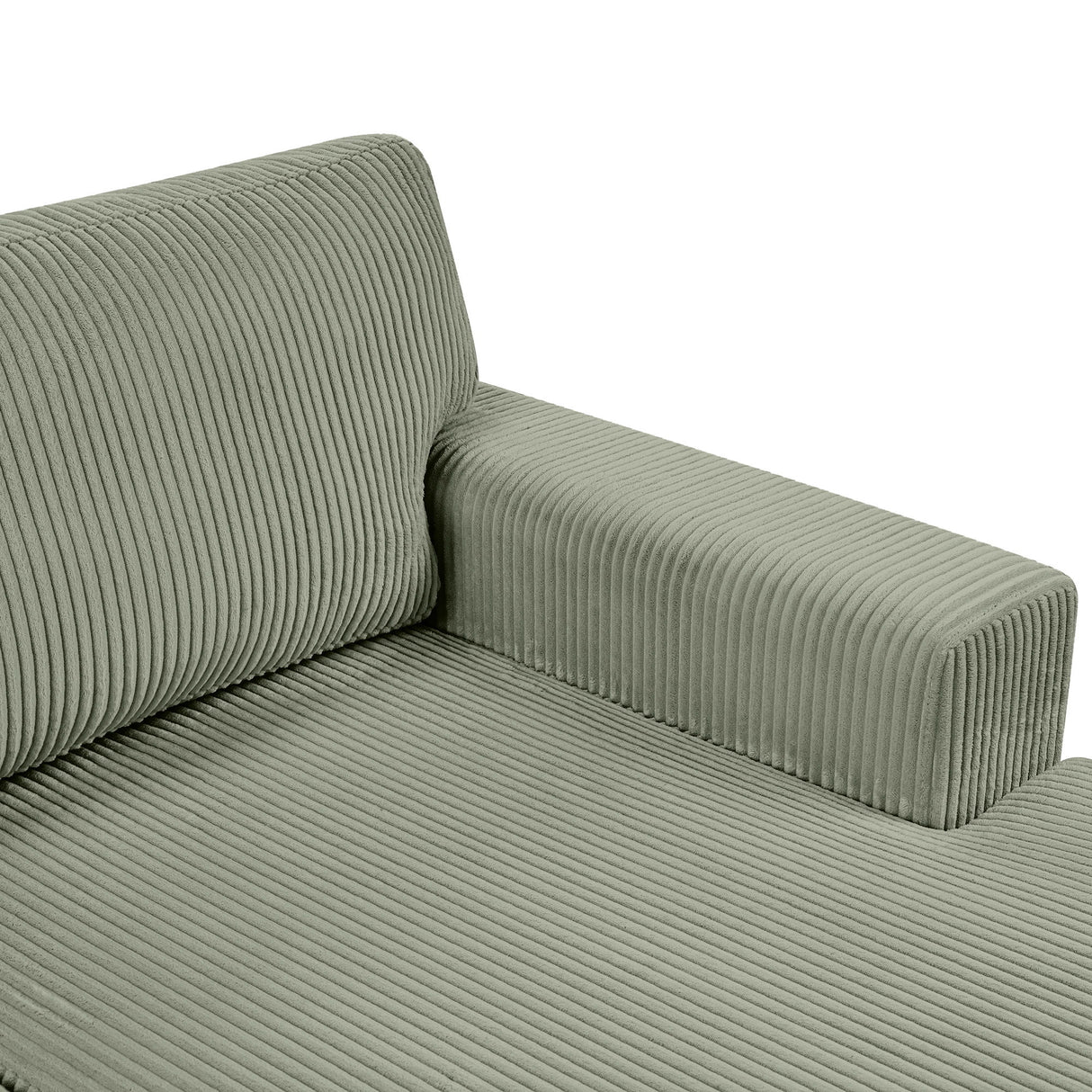 Oversized Sectional U-Shaped Sofa With Chaise Lounge And Three Soft Throw Pillows