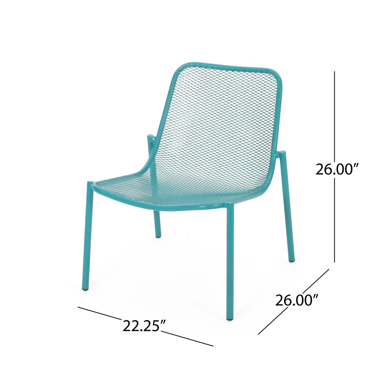 Outdoor Iron Chair With Mesh Design - Best Buy Furniture