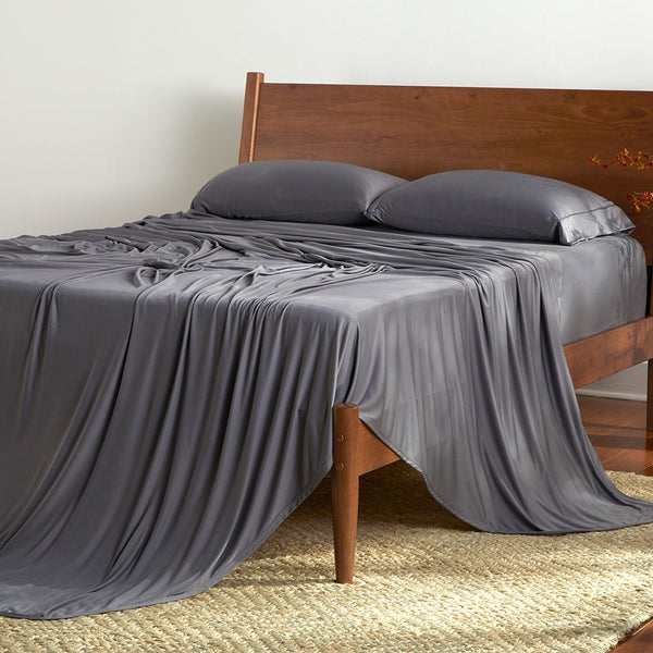 BedGear Dri-Tec Sheet Set, Grey, Twin/Twin XL