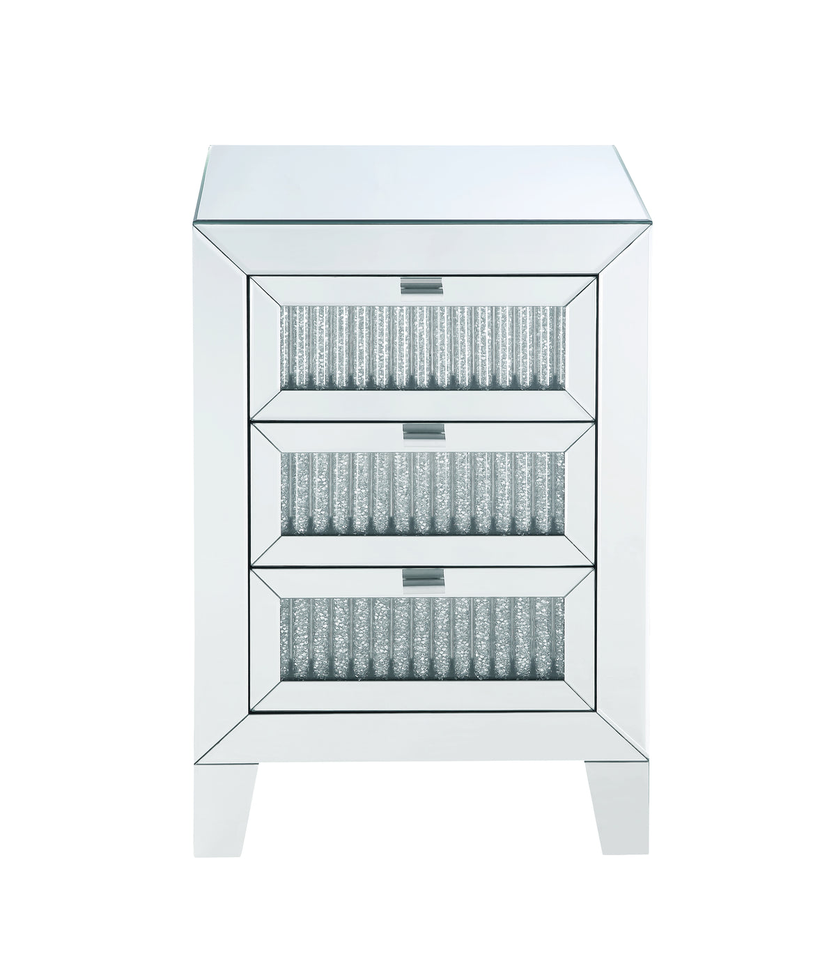 Noralie Mirrored & Faux Diamonds Accent Table