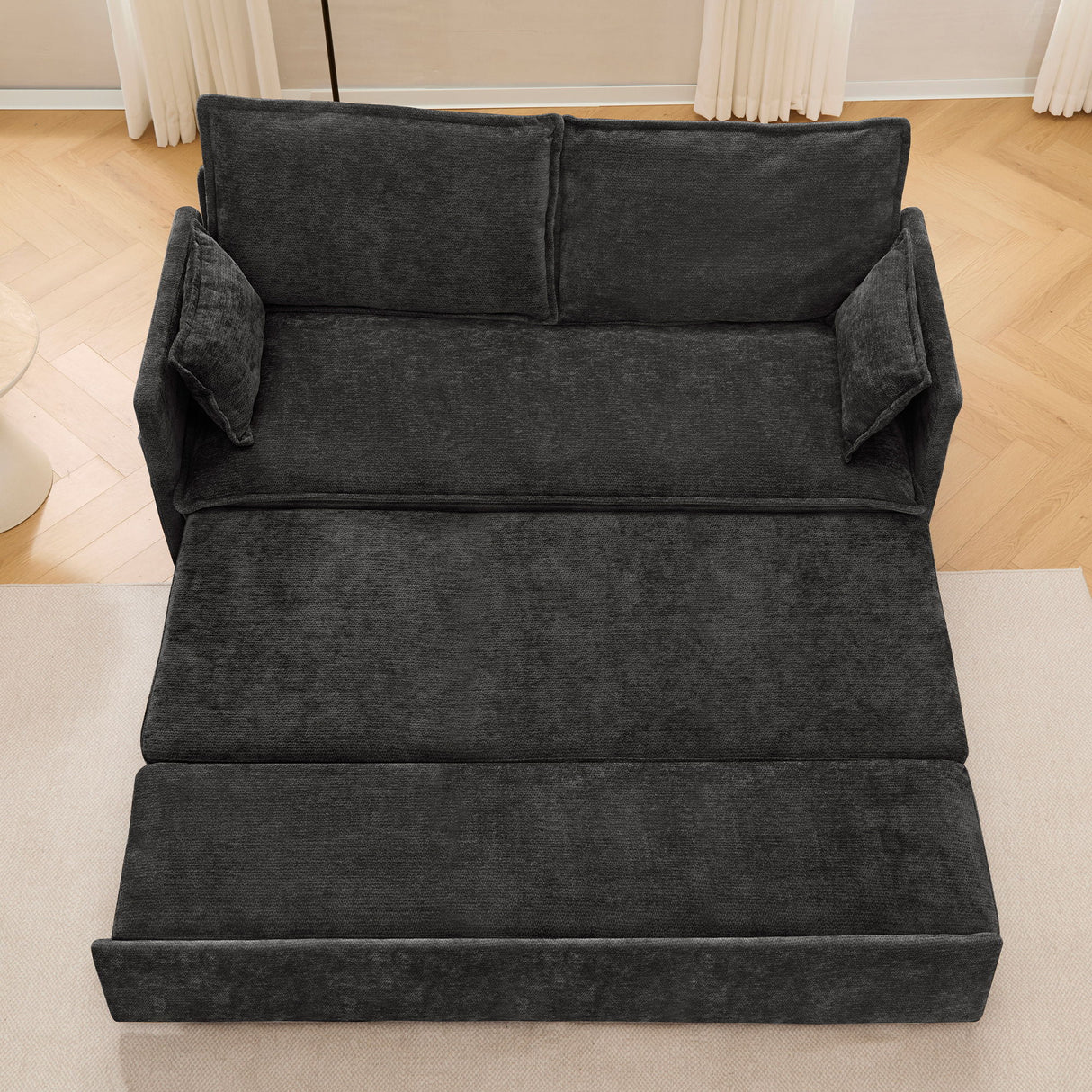 Pull Out Sofa Bed, Convertible Sleeper Sofa Couch, Side Storage, And USB / C - Type Charging Ports Chair