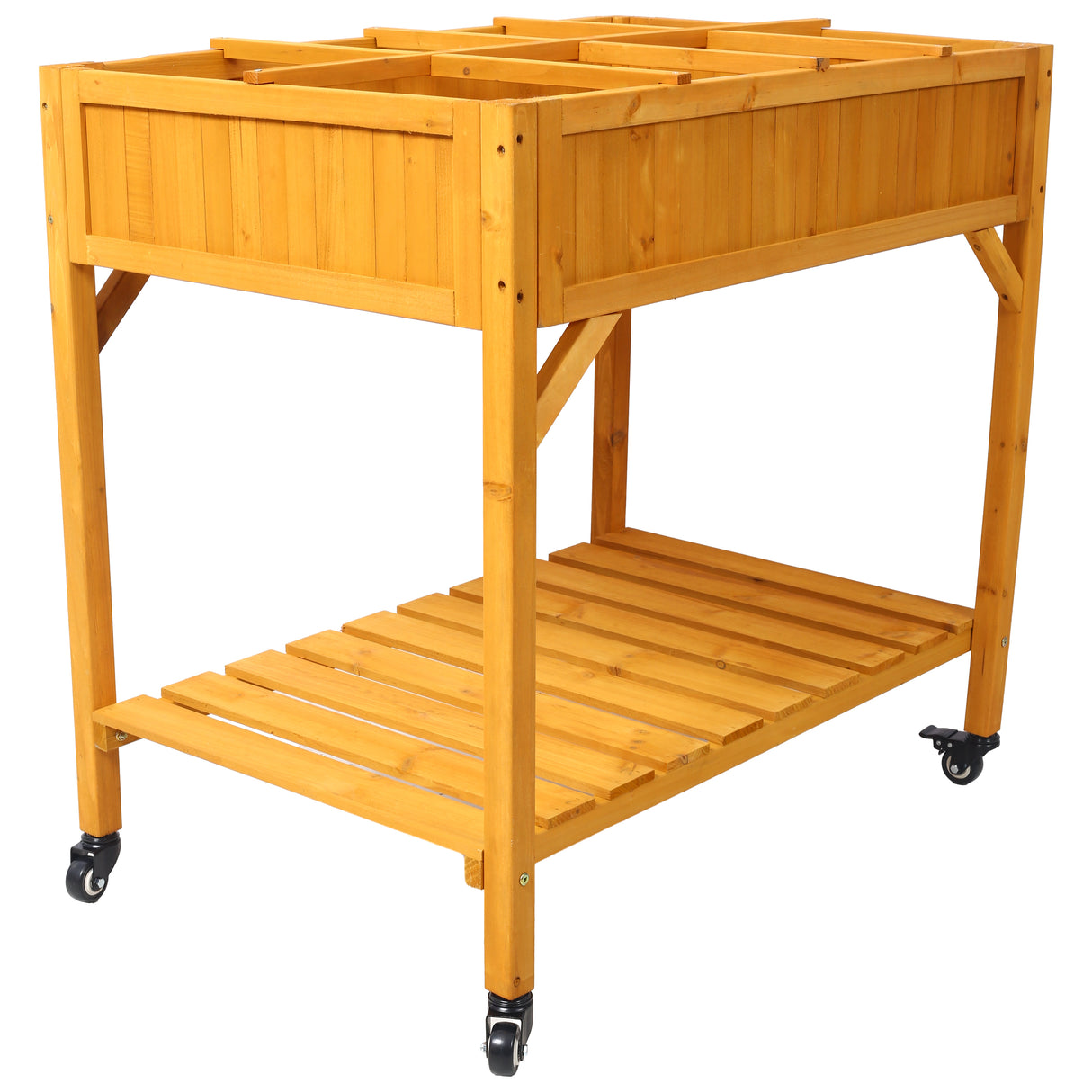 Elevated 8 Pocket Herb Garden Bed