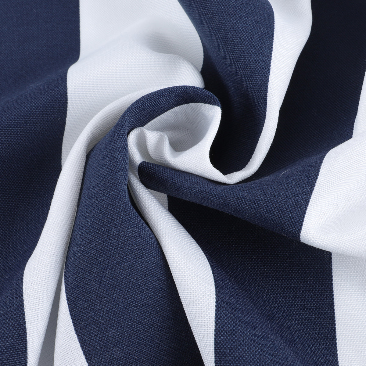 4 Pack Outdoor Lumbar Pillow Covers - Navy Blue/White Striped