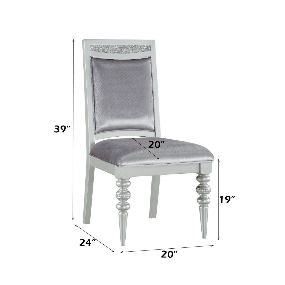 Maverick - Side Chair (Set of 2) - Silver - Best Buy Furniture