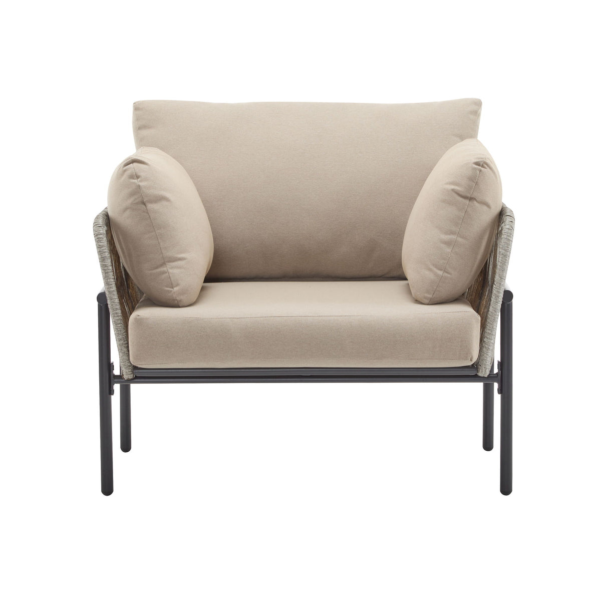 Rope Lounge Chair With Cushions For Modern Spaces