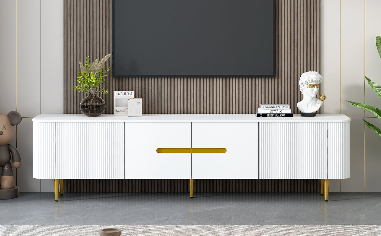 VIBE HAUS 78.7'' Minimalist TV Stand for TVs up to 85 Inches