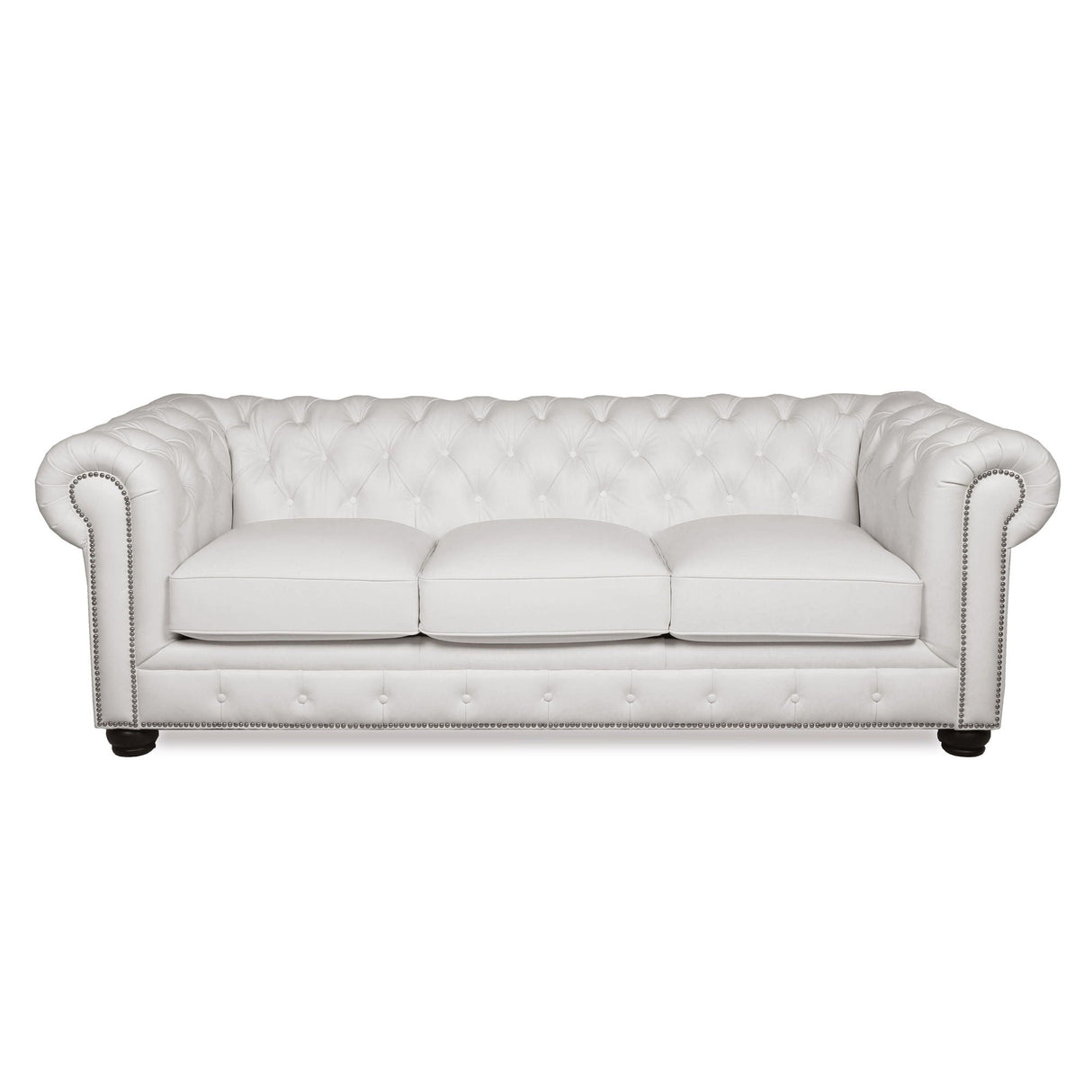 Traditional Tufted Chesterfield Nailhead Sofa