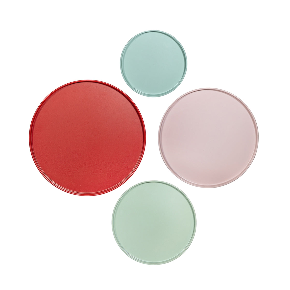 Set of 4 Multicolor Nesting Plant Stands