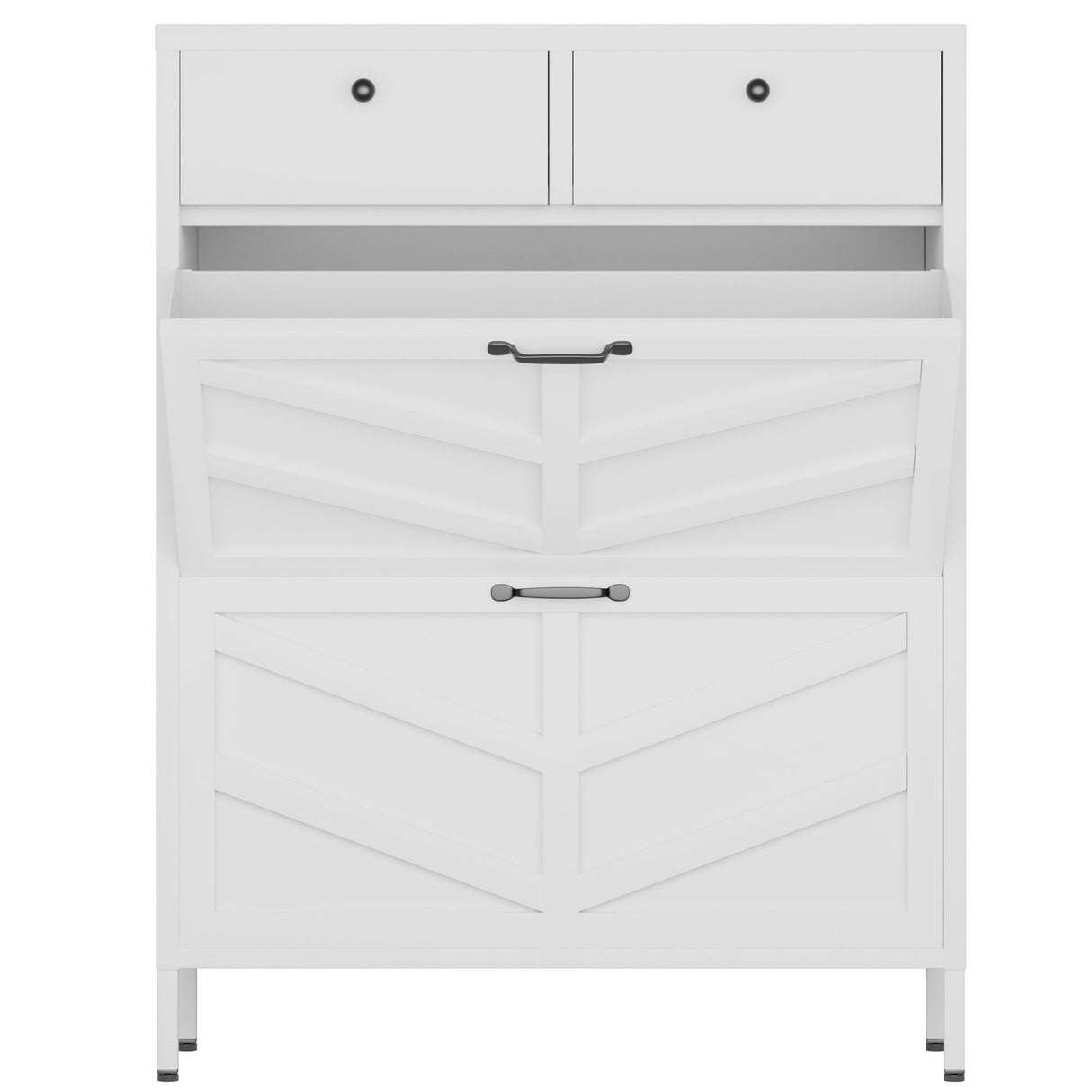 Shoe Cabinet With Flip Drawers