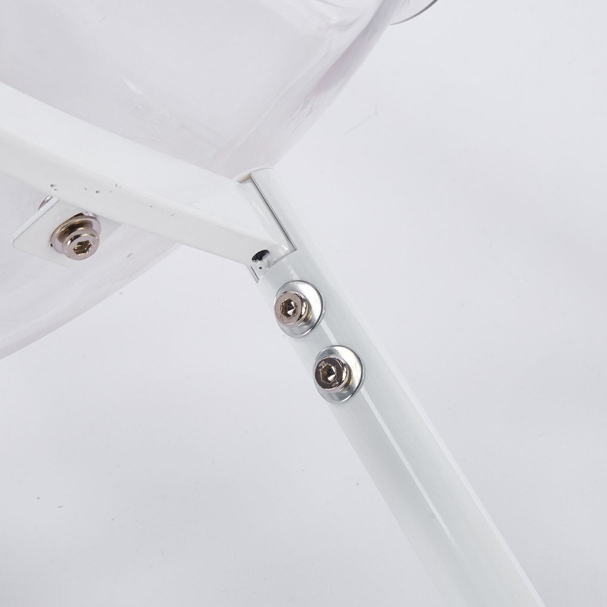 Transparent Dining Chair (Set of 4) - Matte White
