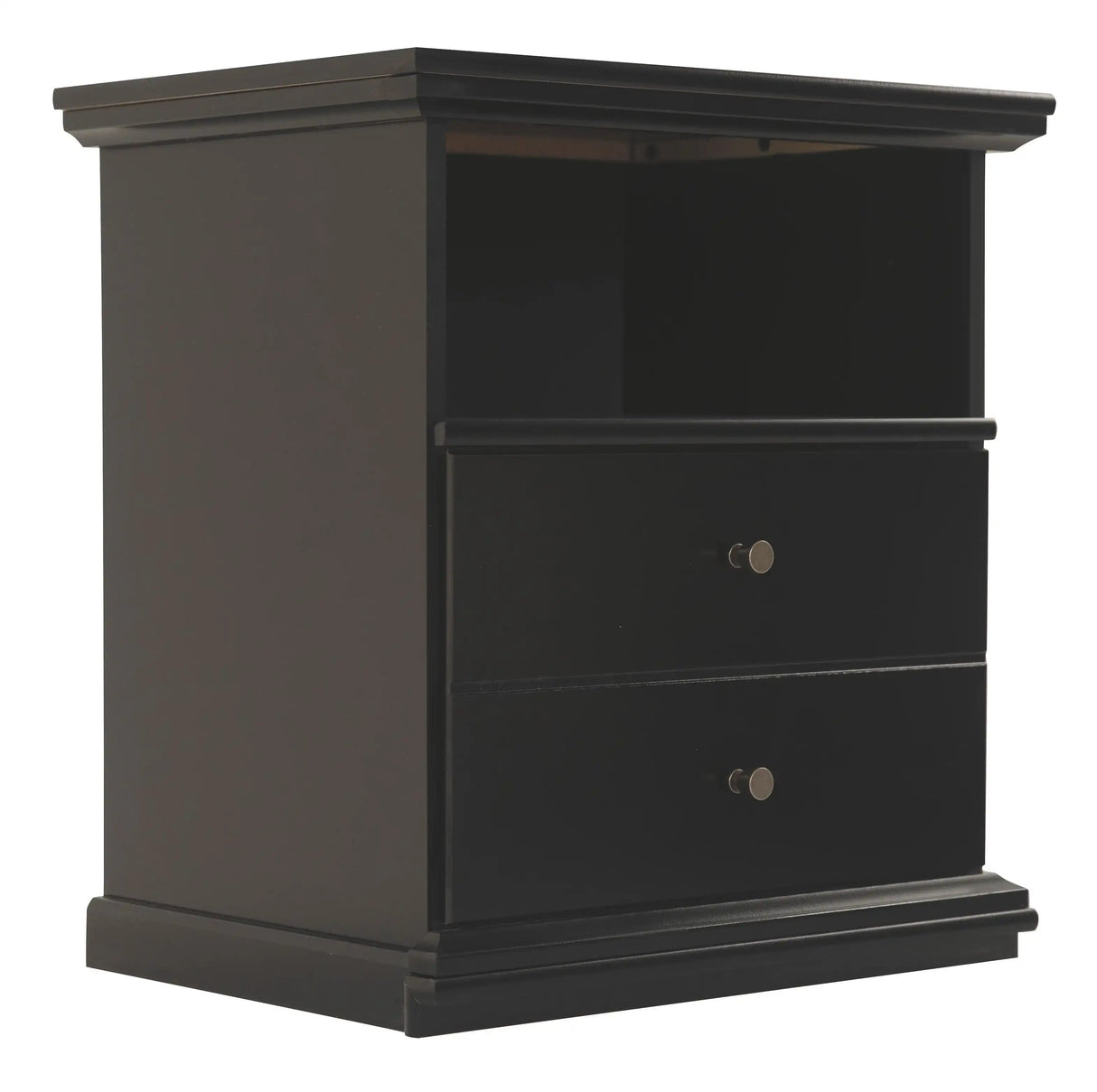 Maribel - One Drawer Night Stand - Black - Best Buy Furniture