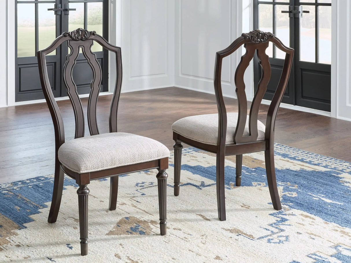 Lavinton - Dining Upholstered Side Chair (Set of 2) - Tan / Brown - Best Buy Furniture