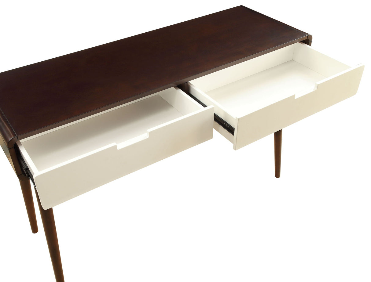 Christa - Sofa Table - White / Espresso - Best Buy Furniture